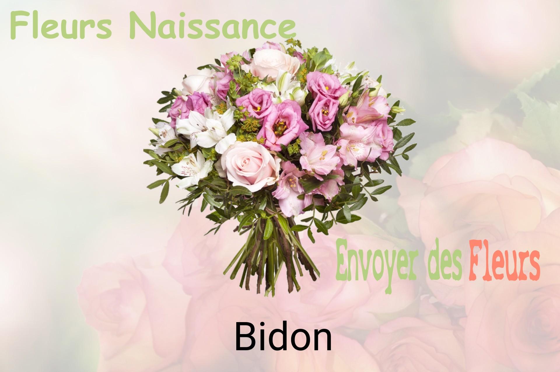 Bouquet de fleurs de naissance livré à Bidon